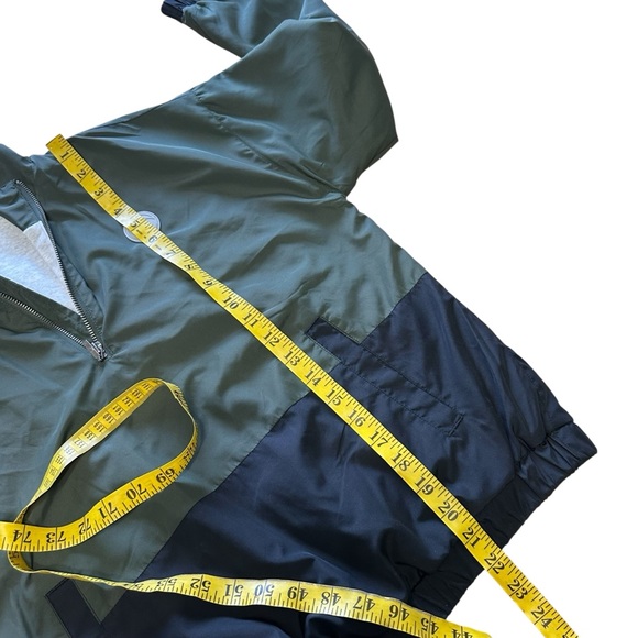 ZYIA Active Forest Patch Pocket Quarter Zip Green Black Pullover XS - Picture 10 of 11